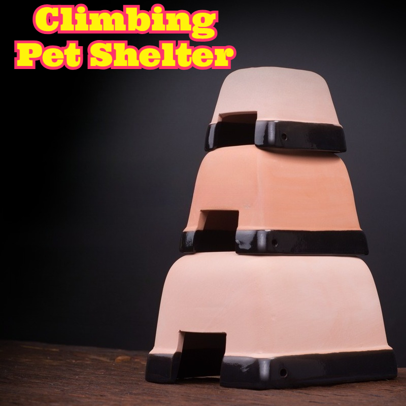 Hide Cave Ceramic - ถ้ำเซรามิกเพิ่มความชื้นสำหรับสัตว์เลื้อยคลาน กล่องซ่อนตัวเพิ่มความชุ่มชื้น สำหรับกิ้งก่า มังกรเครา ตุ๊กแกเสือดาว แมงมุม