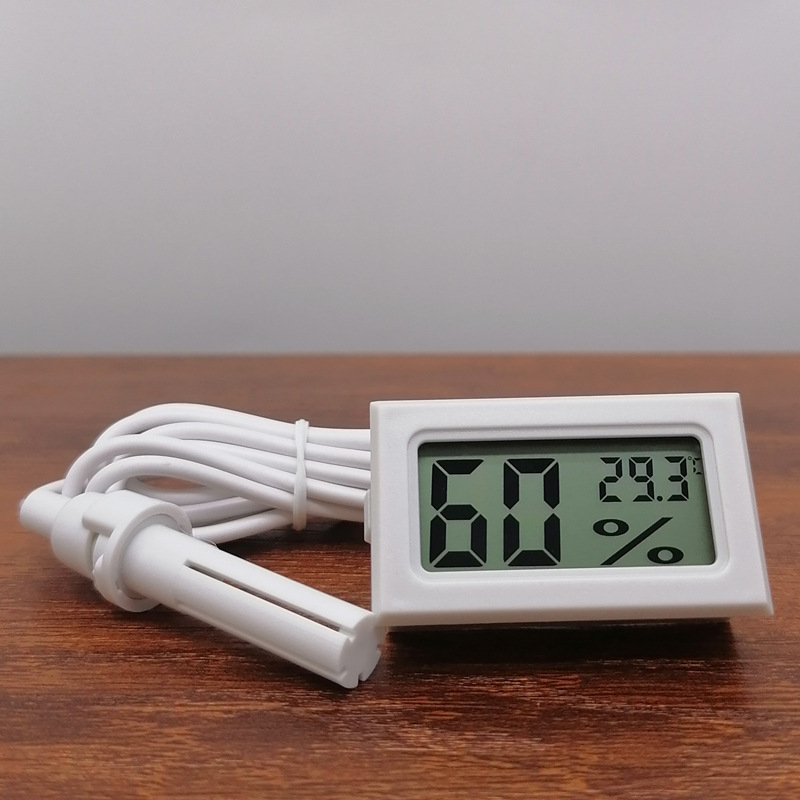 Digital Hygrometer Probe - 10 ชิ้น เครื่องวัดอุณหภูมิและความชื้นแบบฝัง FY-12 เครื่องวัดความชื้นแบบอิเล็กทรอนิกส์ เครื่องวัดอุณหภูมิและความชื้นแบบดิจิตอลพร้อมหัววัด