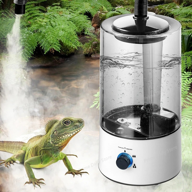 Terrarium Fogger Ultrasonic - เครื่องพ่นหมอกอัลตราโซนิกสำหรับตู้เลี้ยงสัตว์เลื้อยคลานขนาด 4000 มล., เครื่องสร้างละอองน้ำสำหรับสัตว์ครึ่งบกครึ่งน้ำ เช่น กิ้งก่า